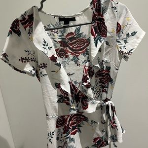 Urban Planet Floral Wrap Blouse